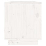 vidaXL Comodă TV, alb, 110,5x34x40 cm, lemn masiv de pin