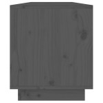 vidaXL Comodă TV, gri, 110,5x34x40 cm, lemn masiv de pin vidaXL Comodă TV, gri, 110,5x34x40 cm, lemn masiv de pin