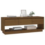 vidaXL Comodă TV, maro miere, 110,5x34x40 cm, lemn masiv de pin vidaXL Comodă TV, maro miere, 110,5x34x40 cm, lemn masiv de pin