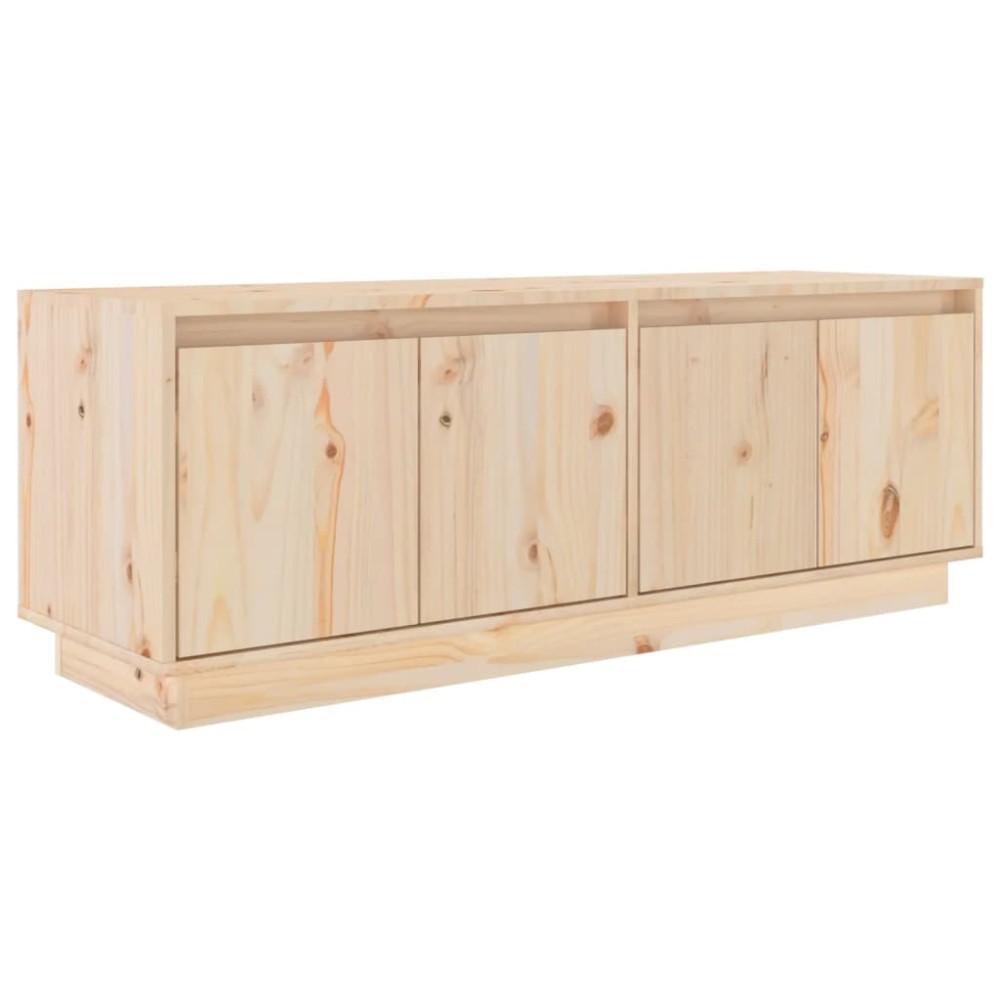 vidaXL Comodă TV, 110x34x40 cm, lemn masiv de pin