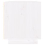 vidaXL Comodă TV, alb, 110x34x40 cm, lemn masiv de pin
