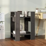 vidaXL Bibliotecă/Separator cameră, gri, 41x35x57 cm, lemn masiv pin vidaXL Bibliotecă/Separator cameră, gri, 41x35x57 cm, lemn masiv pin