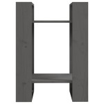 vidaXL Bibliotecă/Separator cameră, gri, 41x35x57 cm, lemn masiv pin vidaXL Bibliotecă/Separator cameră, gri, 41x35x57 cm, lemn masiv pin