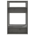 vidaXL Bibliotecă/Separator cameră, gri, 41x35x57 cm, lemn masiv pin vidaXL Bibliotecă/Separator cameră, gri, 41x35x57 cm, lemn masiv pin