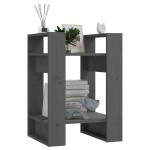 vidaXL Bibliotecă/Separator cameră, gri, 41x35x57 cm, lemn masiv pin vidaXL Bibliotecă/Separator cameră, gri, 41x35x57 cm, lemn masiv pin