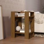 vidaXL Bibliotecă/Separator cameră, maro miere, 41x35x57 cm lemn pin
