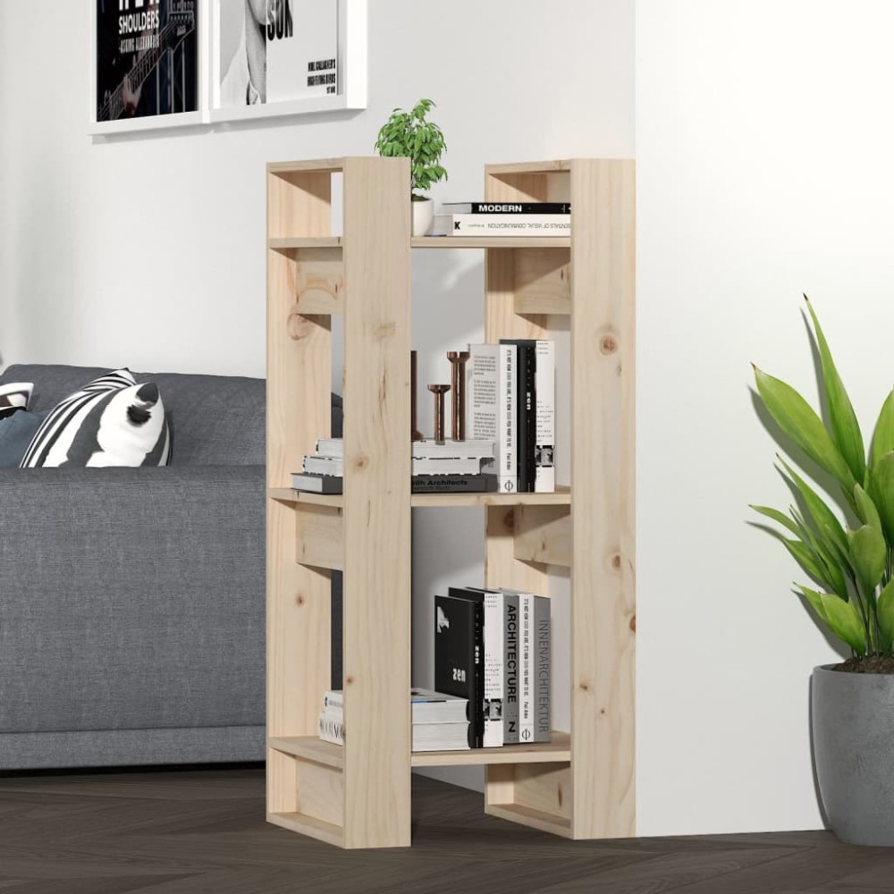 vidaXL Bibliotecă/Separator cameră, 41x35x91 cm, lemn masiv pin