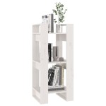vidaXL Bibliotecă/Separator cameră, alb, 41x35x91 cm, lemn masiv pin vidaXL Bibliotecă/Separator cameră, alb, 41x35x91 cm, lemn masiv pin