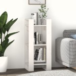 vidaXL Bibliotecă/Separator cameră, alb, 41x35x91 cm, lemn masiv pin vidaXL Bibliotecă/Separator cameră, alb, 41x35x91 cm, lemn masiv pin