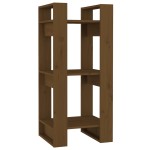 vidaXL Bibliotecă/Separator cameră maro miere, 41x35x91 cm, lemn masiv