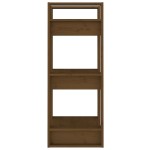 vidaXL Bibliotecă/Separator cameră maro miere, 41x35x91 cm, lemn masiv