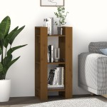 vidaXL Bibliotecă/Separator cameră maro miere, 41x35x91 cm, lemn masiv