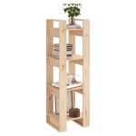 vidaXL Bibliotecă/Separator cameră, 41x35x125 cm, lemn masiv pin vidaXL Bibliotecă/Separator cameră, 41x35x125 cm, lemn masiv pin
