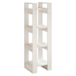 vidaXL Bibliotecă/Separator cameră, alb, 41x35x125 cm, lemn masiv pin vidaXL Bibliotecă/Separator cameră, alb, 41x35x125 cm, lemn masiv pin