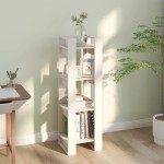 vidaXL Bibliotecă/Separator cameră, alb, 41x35x125 cm, lemn masiv pin vidaXL Bibliotecă/Separator cameră, alb, 41x35x125 cm, lemn masiv pin