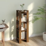 vidaXL Bibliotecă/Separator cameră maro miere 41x35x125 cm lemn masiv vidaXL Bibliotecă/Separator cameră maro miere 41x35x125 cm lemn masiv