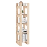 vidaXL Bibliotecă/Separator cameră, 41x35x160 cm, lemn masiv pin vidaXL Bibliotecă/Separator cameră, 41x35x160 cm, lemn masiv pin