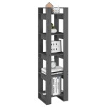 vidaXL Bibliotecă/Separator cameră, gri, 41x35x160 cm, lemn masiv pin vidaXL Bibliotecă/Separator cameră, gri, 41x35x160 cm, lemn masiv pin
