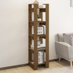 vidaXL Bibliotecă/Separator cameră, maro miere, 41x35x160 cm, lemn pin vidaXL Bibliotecă/Separator cameră, maro miere, 41x35x160 cm, lemn pin
