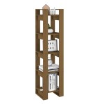 vidaXL Bibliotecă/Separator cameră, maro miere, 41x35x160 cm, lemn pin vidaXL Bibliotecă/Separator cameră, maro miere, 41x35x160 cm, lemn pin