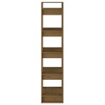 vidaXL Bibliotecă/Separator cameră, maro miere, 41x35x160 cm, lemn pin vidaXL Bibliotecă/Separator cameră, maro miere, 41x35x160 cm, lemn pin