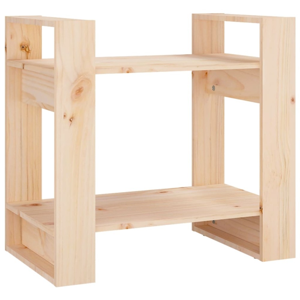 vidaXL Bibliotecă/Separator cameră, 60x35x57 cm, lemn masiv pin