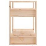 vidaXL Bibliotecă/Separator cameră, 60x35x57 cm, lemn masiv pin