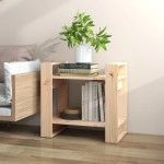 vidaXL Bibliotecă/Separator cameră, 60x35x57 cm, lemn masiv pin