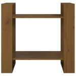vidaXL Bibliotecă/Separator cameră maro miere, 60x35x57 cm, lemn masiv