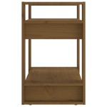 vidaXL Bibliotecă/Separator cameră maro miere, 60x35x57 cm, lemn masiv