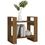 vidaXL Bibliotecă/Separator cameră maro miere, 60x35x57 cm, lemn masiv