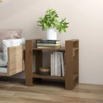 vidaXL Bibliotecă/Separator cameră maro miere, 60x35x57 cm, lemn masiv