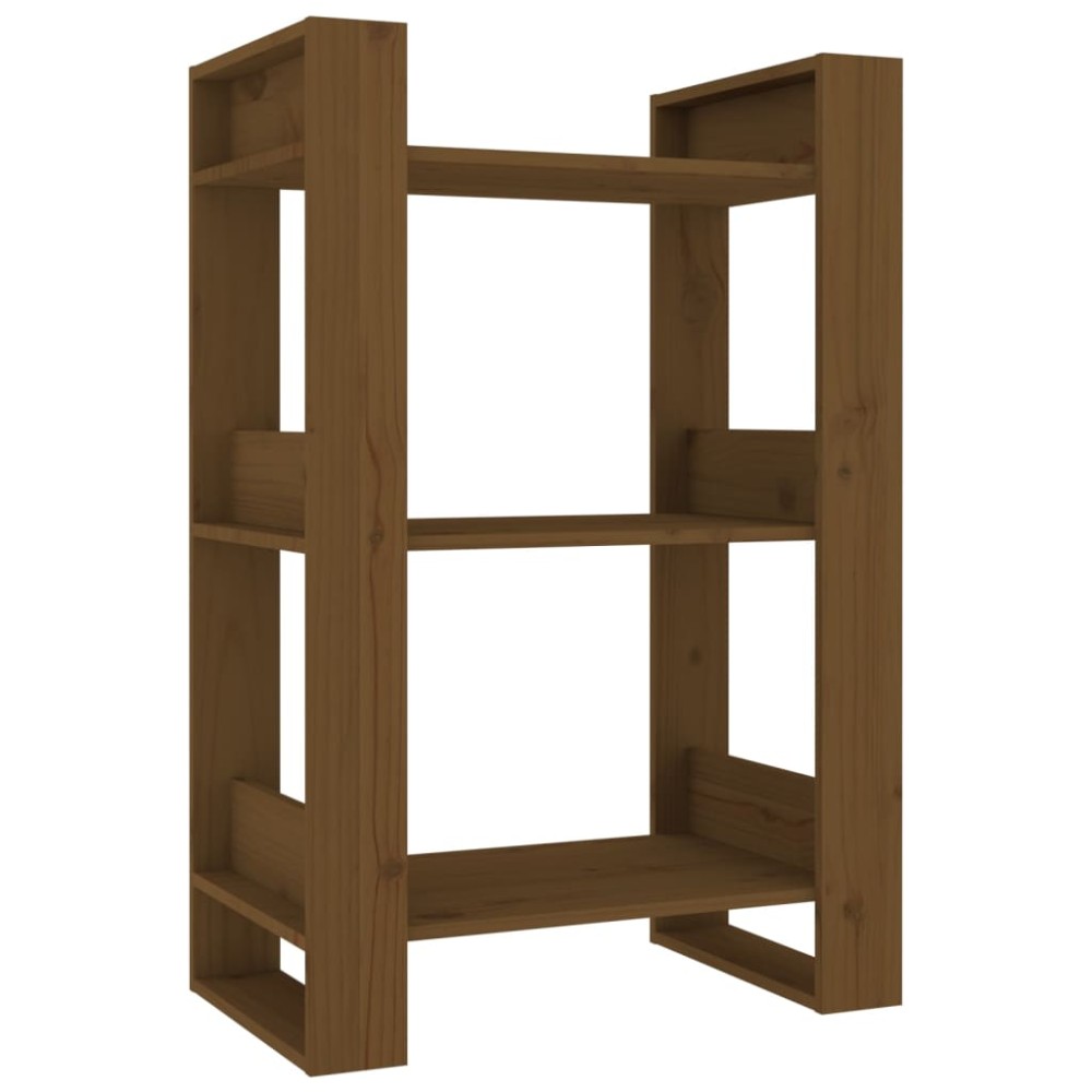 vidaXL Bibliotecă/Separator cameră, maro miere, 60x35x91 cm lemn pin