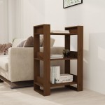 vidaXL Bibliotecă/Separator cameră, maro miere, 60x35x91 cm lemn pin vidaXL Bibliotecă/Separator cameră, maro miere, 60x35x91 cm lemn pin