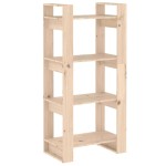 vidaXL Bibliotecă/Separator cameră, 60x35x125 cm, lemn masiv de pin
