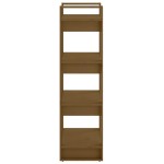 vidaXL Bibliotecă/Separator cameră maro miere 60x35x125 cm lemn masiv vidaXL Bibliotecă/Separator cameră maro miere 60x35x125 cm lemn masiv