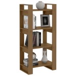 vidaXL Bibliotecă/Separator cameră maro miere 60x35x125 cm lemn masiv vidaXL Bibliotecă/Separator cameră maro miere 60x35x125 cm lemn masiv
