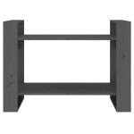 vidaXL Bibliotecă/Separator cameră, gri, 80x35x56,5 cm, lemn masiv pin vidaXL Bibliotecă/Separator cameră, gri, 80x35x56,5 cm, lemn masiv pin