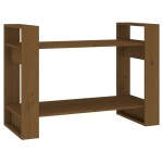 vidaXL Bibliotecă/Separator cameră maro miere 80x35x56,5 cm lemn masiv