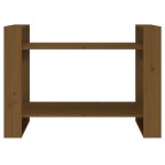 vidaXL Bibliotecă/Separator cameră maro miere 80x35x56,5 cm lemn masiv