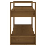 vidaXL Bibliotecă/Separator cameră maro miere 80x35x56,5 cm lemn masiv