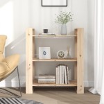 vidaXL Bibliotecă/Separator cameră, 80x35x91 cm, lemn masiv de pin vidaXL Bibliotecă/Separator cameră, 80x35x91 cm, lemn masiv de pin