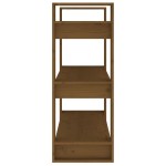 vidaXL Bibliotecă/Separator cameră, maro miere, 80x35x91 cm, lemn pin vidaXL Bibliotecă/Separator cameră, maro miere, 80x35x91 cm, lemn pin