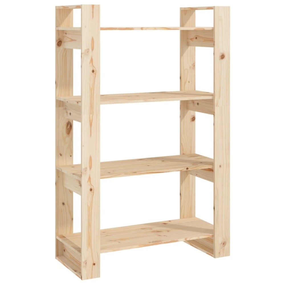 vidaXL Bibliotecă/Separator cameră, 80x35x125 cm, lemn masiv de pin