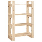 vidaXL Bibliotecă/Separator cameră, 80x35x125 cm, lemn masiv de pin