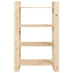 vidaXL Bibliotecă/Separator cameră, 80x35x125 cm, lemn masiv de pin