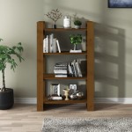 vidaXL Bibliotecă/Separator cameră maro miere 80x35x125 cm lemn masiv vidaXL Bibliotecă/Separator cameră maro miere 80x35x125 cm lemn masiv
