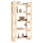 vidaXL Bibliotecă/Separator cameră, 80x35x160 cm, lemn masiv de pin