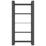 vidaXL Bibliotecă/Separator cameră, gri, 80x35x160 cm, lemn masiv pin vidaXL Bibliotecă/Separator cameră, gri, 80x35x160 cm, lemn masiv pin