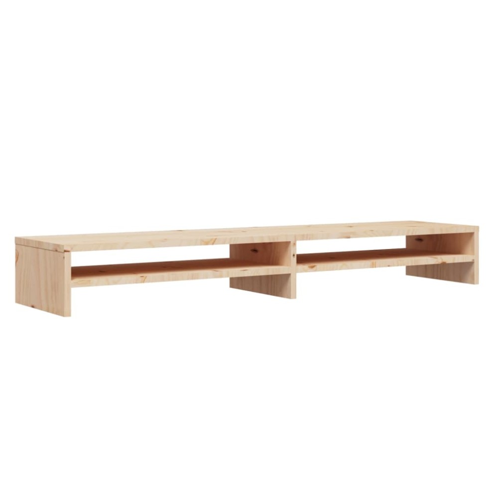 vidaXL Stand pentru monitor, 100x24x13 cm, lemn masiv de pin